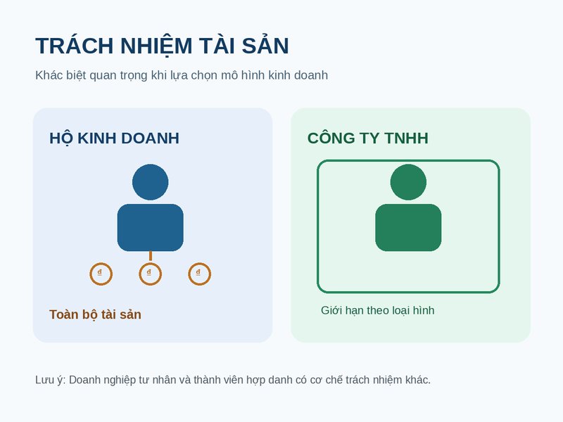 So sánh hộ kinh doanh và doanh nghiệp