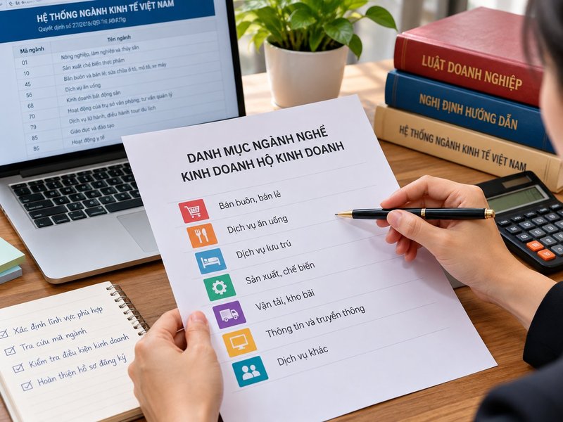 Cách chọn ngành nghề đăng ký hộ kinh doanh